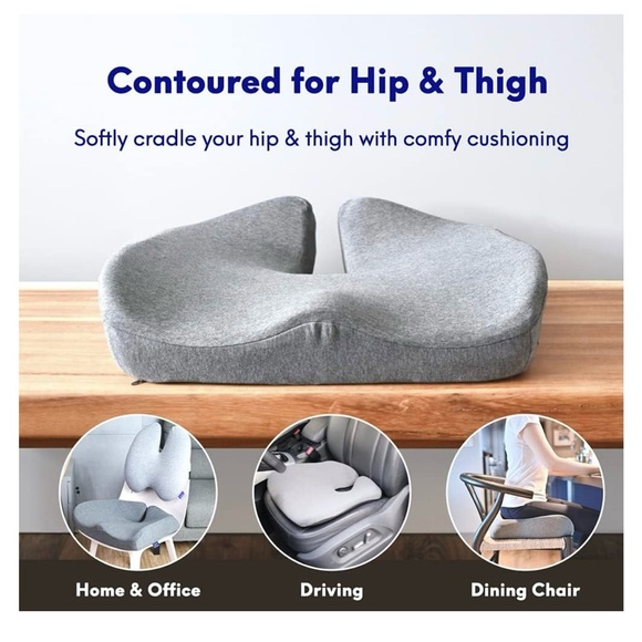 Relief Seat Cushion for Long Sitting Hours on Office & Home Chair - Picture 3 of 8